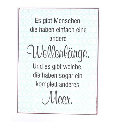 Es gibt Menschen mit unterschiedlichen Wellenlängen und Meeren.