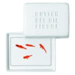 Butterdose mit Fischmotiven, stilvoll und modern, ideal für Fischliebhaber und Küchenaccessoires.
