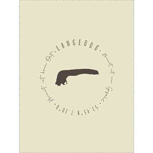 Ein Dinosaurierskelett in einem minimalistischen Design, umgeben von handgeschriebenem Text, auf hel.