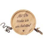 Mit Dir trinke ich am liebsten! - Holzuntersetzer mit Liebesbotschaft, romantisches Geschenk, nachha.