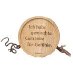 Holzuntersetzer "Ich habe gemischte Getränke"