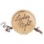 Ladies Night Holzschild mit Korken und Weinkorken, ideal für Events und Partys.