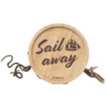 Sail away Holzschild mit Schiff und Seil, maritimes Dekor für Zuhause oder Garten.