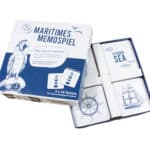 Maritimes Memo-Spiel mit Leuchtturm, Schiff und Meerestieren, für Kinder ab 4 Jahren, maritime Lerns.