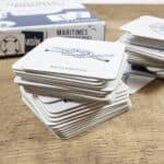 Maritime Lernspielkarten mit Seilknoten für Kinder, pädagogisches Spielzeug.