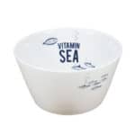 Vitamin-SEA-Schale mit Meeresmotiven, ideal für gesunde Ernährung und Meeresliebhaber.