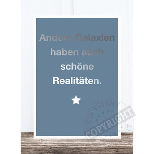 Anderen Galaxien haben auch schöne Realitäten.