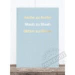 Asche zu Asche Staub zu Staub Glitzer zu Glitzer.
