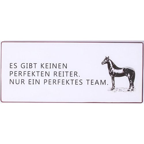 Es gibt keinen perfekten Reiter, nur ein perfektes Team. (ALT Tag).