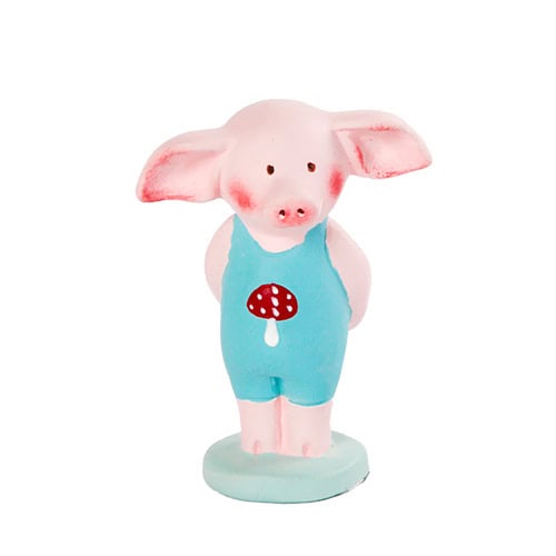 Hirschfigur mit Pilz-Design, handgefertigt, dekorativ, für Zuhause oder Garten geeignet.