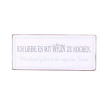 Ich liebe es, mit Wein zu kochen, manchmal esse ich sogar dazu.
