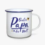 Bester Papa Tasse mit Herz und Anker, ideal für Vatertagsgeschenke.