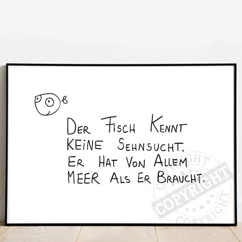Der Tisch kennt keine Sehnsucht, er hat mehr Meer als er braucht.