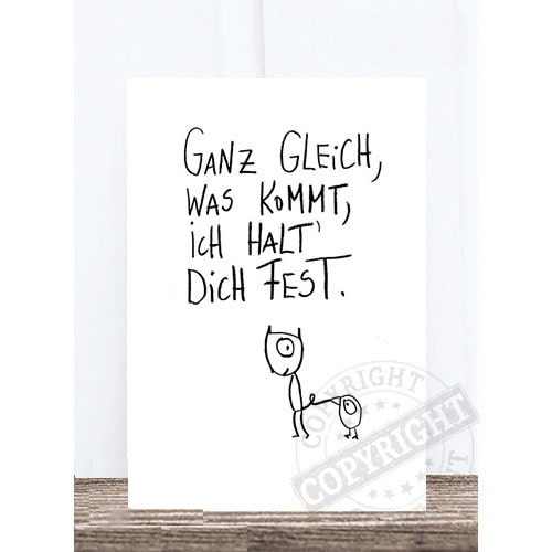 Hochwertiges handgemaltes Zitat mit Katze und Hund, inspirierende Botschaft über Akzeptanz und Gleic.