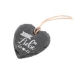 Herzförmiger Stein mit "Alles Liebe" Schriftzug und Schnur, romantisches Geschenk, Liebe, Zuneigung,.