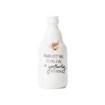 Insektenschutzmittel Flasche mit Spruch, umweltfreundlich, dekorativ, nachhaltige Insektenschutzlösu.