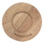 Hölzerne Servierplatte mit graviertem Namen "Morgäähn" für stilvolle Präsentation.