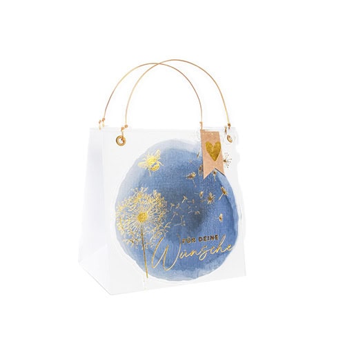 Der bunte Geschenkkorb mit Blumen- und Schmetterlingsmotiven, ideal für besondere Anlässe und Gesche.