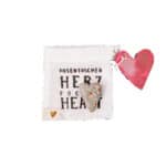 Einzigartige handgemachte Herz- und Pocke-Heart-Tasche mit bunten Glitzerherz-Details, ideal für sti.