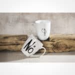 Keine Zustimmung, kein Kaffee - Tasse mit "No" Schriftzug und minimalistischem Design.