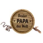 Bester Papa der Welt Holzschild mit Schnur, Geschenkidee für Vatertag, personalisiertes Holzdekor.