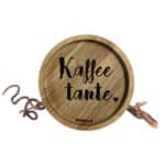 Kaffeetante Holzschild mit Herz, liebevoll handgefertigt, perfekt für Kaffeeliebhaber und als Gesche.