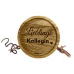 Hochwertiges Holzschild mit "Lieblings Kollegin" Gravur und Herzsymbol, ideal als Geschenk oder Deko.