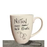 Hochwertige Kaffeetasse mit Spruch "Nixtun muss man auch können" und lustigem Vogel-Design, ideal fü.