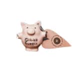 Glücksschwein Sparschwein mit Gravur für Glück und Erfolg, ideal als Geschenk.