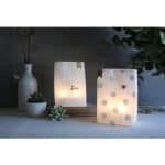 Hochwertige dekorative Lampen mit LED-Licht und Polka-Dunkte, ideal für gemütliche Atmosphäre.