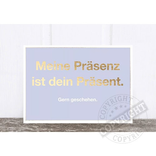 Meine Präsenz ist dein Präsenz.