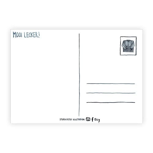 Hochwertige Postkarte mit Illustration eines Edelsteins, ideal für Grußkarten und kreative Designs.