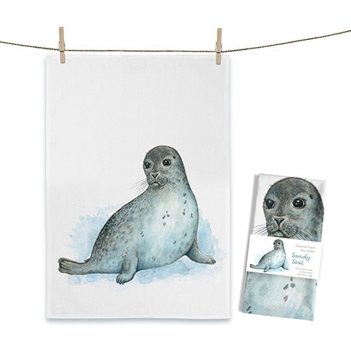 Hochwertiges Wandbild eines Seehunds, ideal für Meeresliebhaber und Tierfreunde.