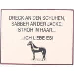 Dreck an den Schuhen, Sabber an der Jacke, Stroh im Haar – Ich liebe es!.