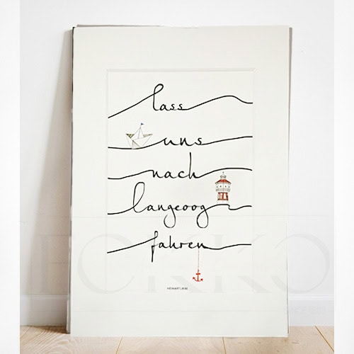 Inhaltsbild mit handgeschriebenem Text und Leuchtturm, modernes Design, minimalistisch, kreative Wan.