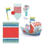 Bodenanker für Spielzeugboot mit Segel, maritime Dekoration, Kinderzimmer, Meeresmotiv, Fokko 1883.