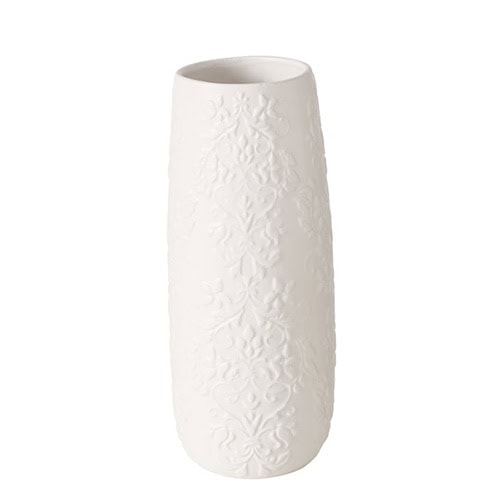 Blumenvasen aus Keramik mit floralem Relief, elegantes Dekor für Zuhause.