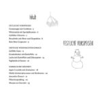 Fröhliche festliche Vorspeisen mit Schneemann und Weihnachtsdekoration, ideal für die Feiertage.