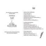 Fröhliches Weihnachtsmenü mit Rezepten und festlicher Dekoration, ideal für die Feiertage.