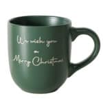 Weihnachtstasse mit Gruß: Frohe Weihnachten, festliche Geschenkidee, Weihnachtsdekoration, Tasse mit.