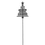 Fröhlicher Weihnachtsbaum mit Schriftzügen und Stern, festliche Dekoration für die Weihnachtszeit.