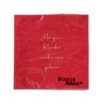 Einzigartiges rotes Kinderbuch mit liebevollem Spruch für den Morgen, perfekt als Geschenk für Kinde.
