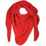 Warmer roter Schal aus weichem Material, ideal für kalte Tage und stilvolles Winteraccessoire.