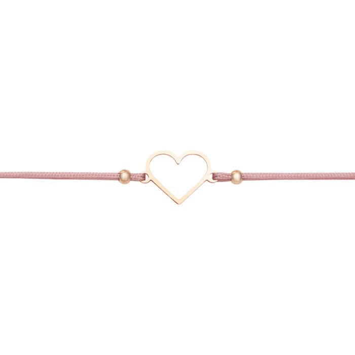Herzförmiger Anhänger an zartem Armband, eleganter Schmuck für Damen, romantisches Accessoire.