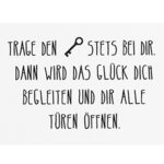 Glücksbringer Schlüsselanhänger mit Sonnensymbol für positive Energie.