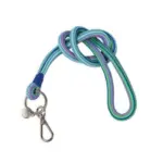 Bunte Schlüsselkette mit Seil und Karabiner, modisches Accessoire