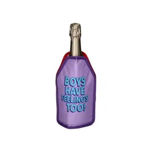 Kühlschrankmagnet mit Spruch 'Boys have feelings too!'.