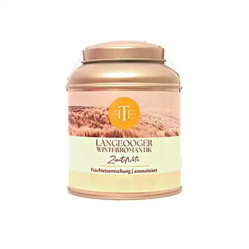 Langeooger Winterromantik Tee in Dose, aromatisiert, Fruchtmischung.