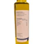 Flasche mit Zitronenöl, naturbelassen und aromatisiert.